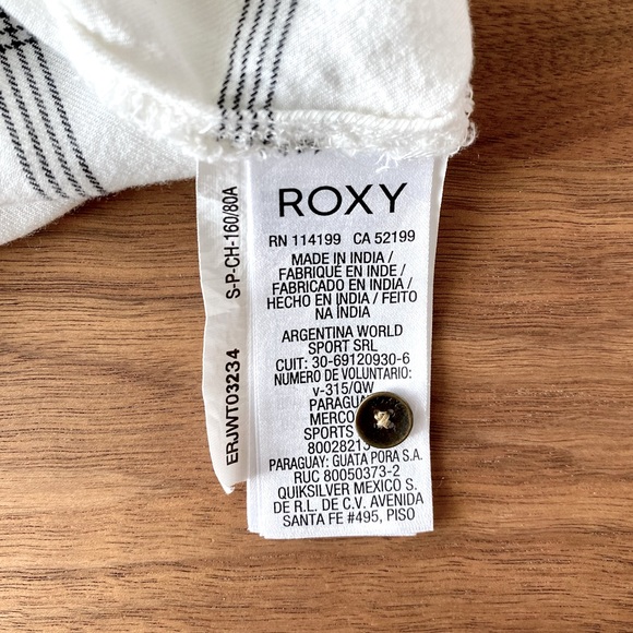 Roxy White Plaid Shirt - Picture 5 of 7